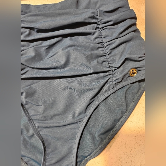 Teal 2 Piece Shapewear Swimsuit - Picture 2 of 6